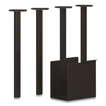 HON® Coze Table Legs, 5.75 X 28, Black, 4-pack freeshipping - TVN Wholesale